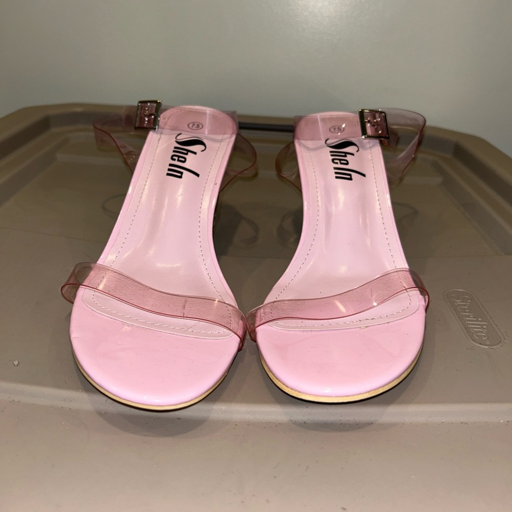 Clear Pink Heels